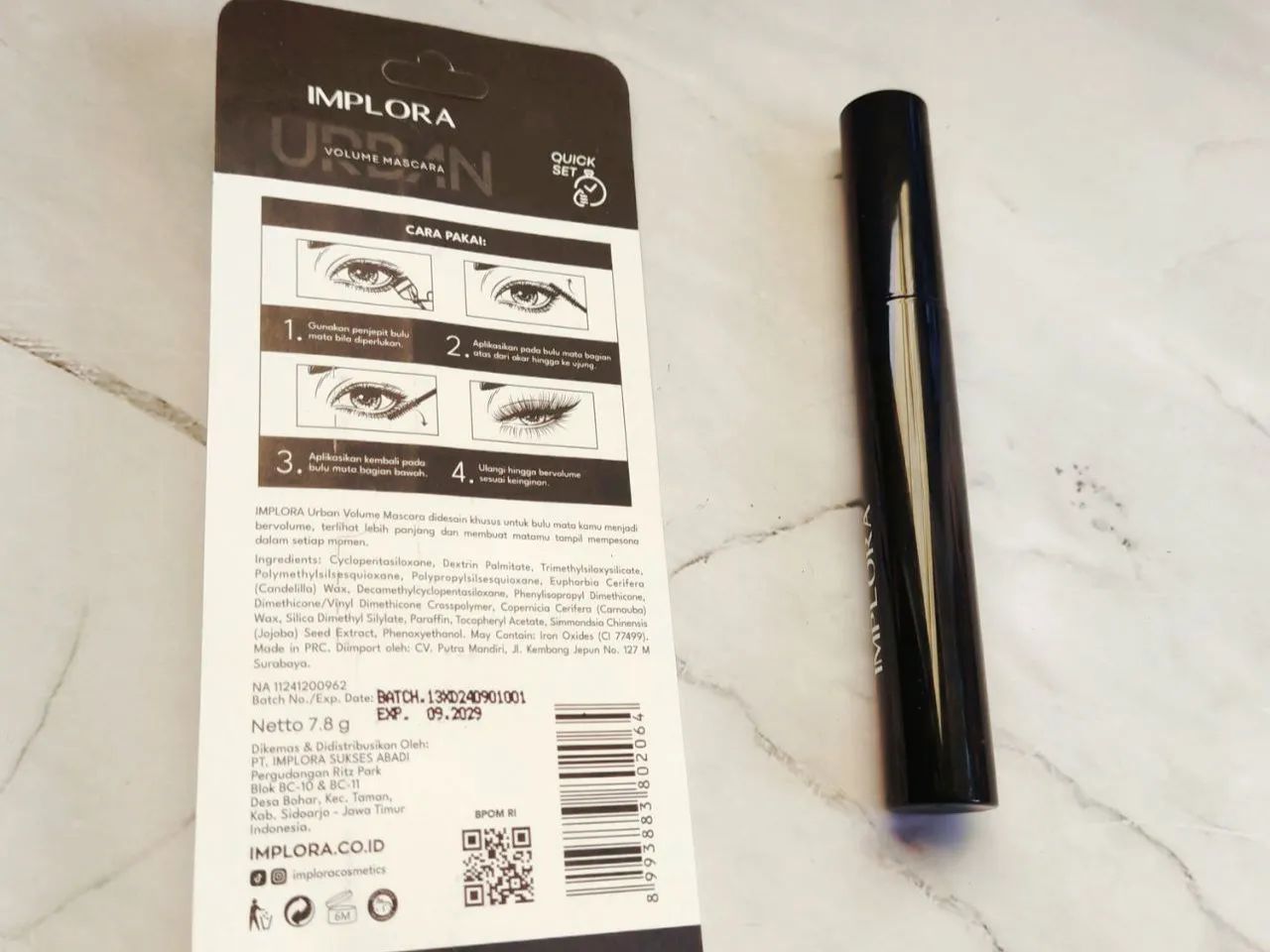 Kemasan Implora Urban Volume Mascara