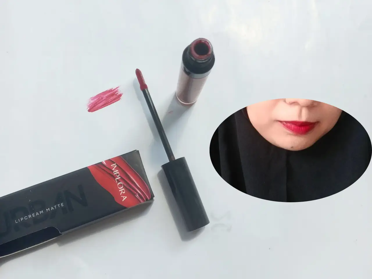 implora urban lipcream matte shade red gala